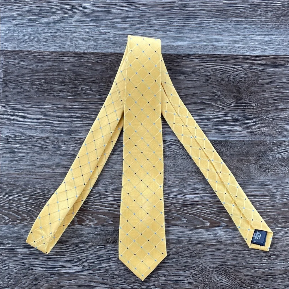 Nautica Big Boy Tie Classic Yellow and Blue Checkered